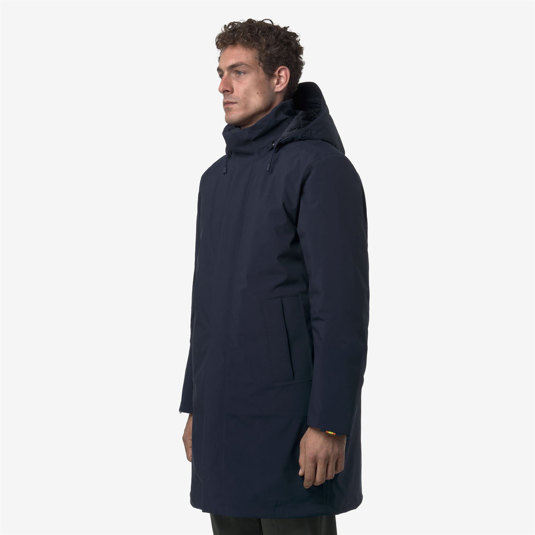 Jackets_MAN_THOMAL BONDED PADDED_3/4 Length_Blue Depth - Blue Depth - Detail