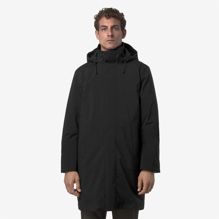 Jackets_MAN_THOMAL BONDED PADDED_3/4 Length_Black Pure - Black Pure - DressedBack