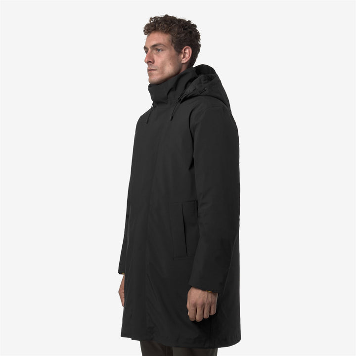 Jackets_MAN_THOMAL BONDED PADDED_3/4 Length_Black Pure - Black Pure - Detail