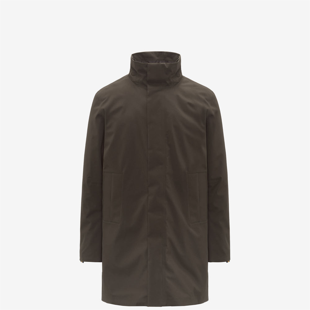 Jackets_MAN_THOMAL BONDED PADDED_3/4 Length_Black Olive Combo - Black Olive - DressedFront