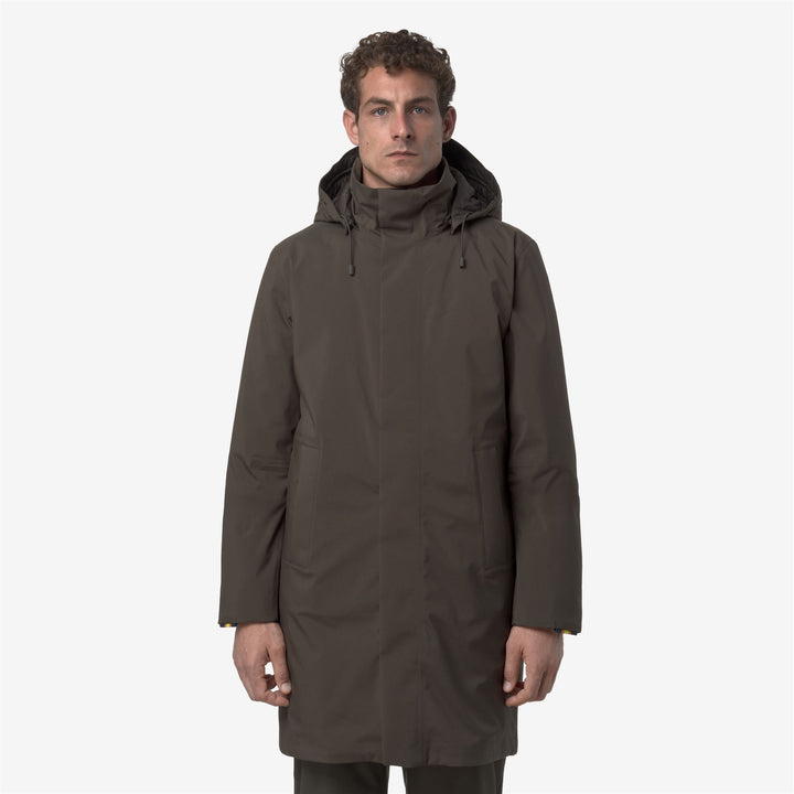 THOMAL BONDED PADDED - Jackets - 3/4 LENGTH - MAN - Black Olive Combo