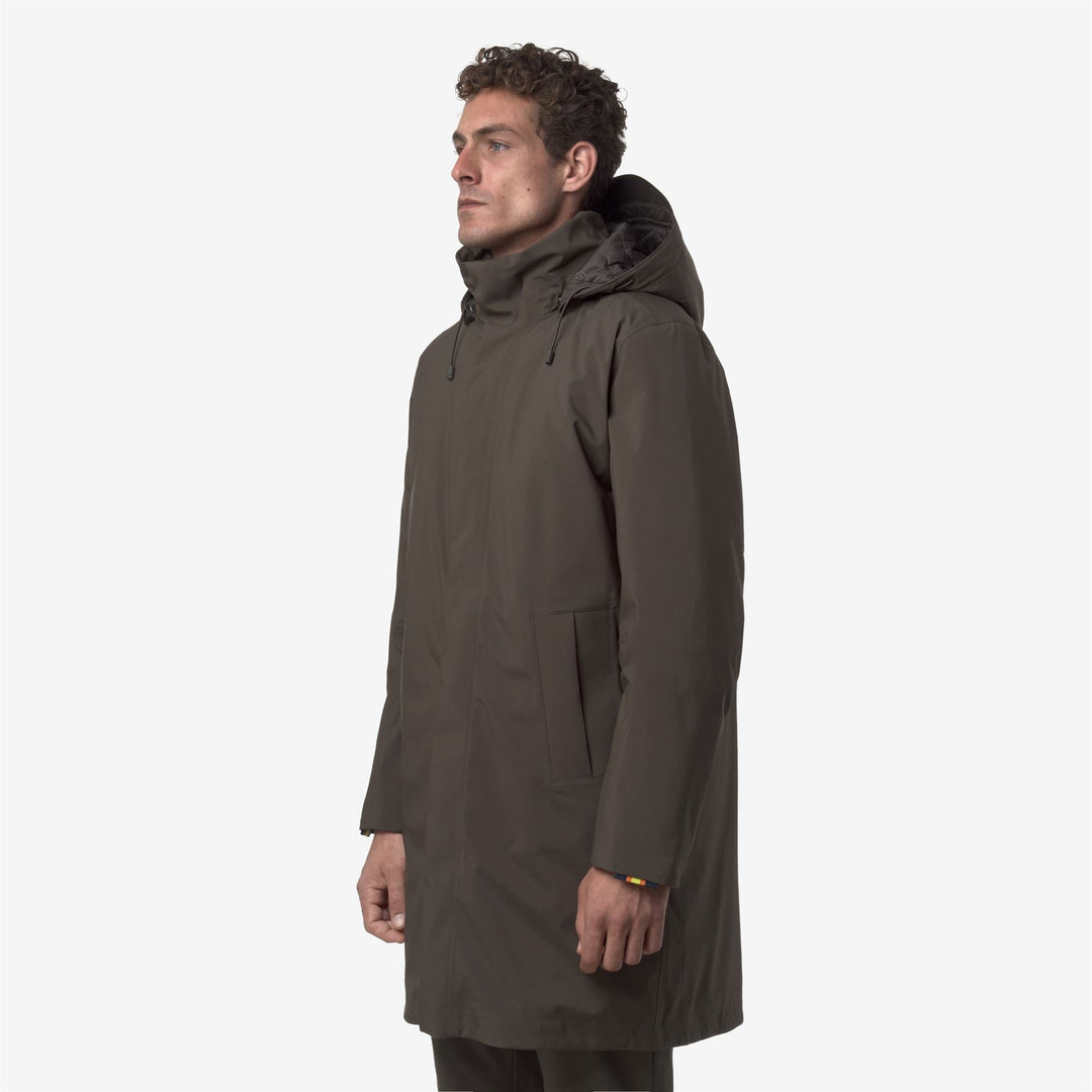 THOMAL BONDED PADDED - Jackets - 3/4 LENGTH - MAN - Black Olive Combo
