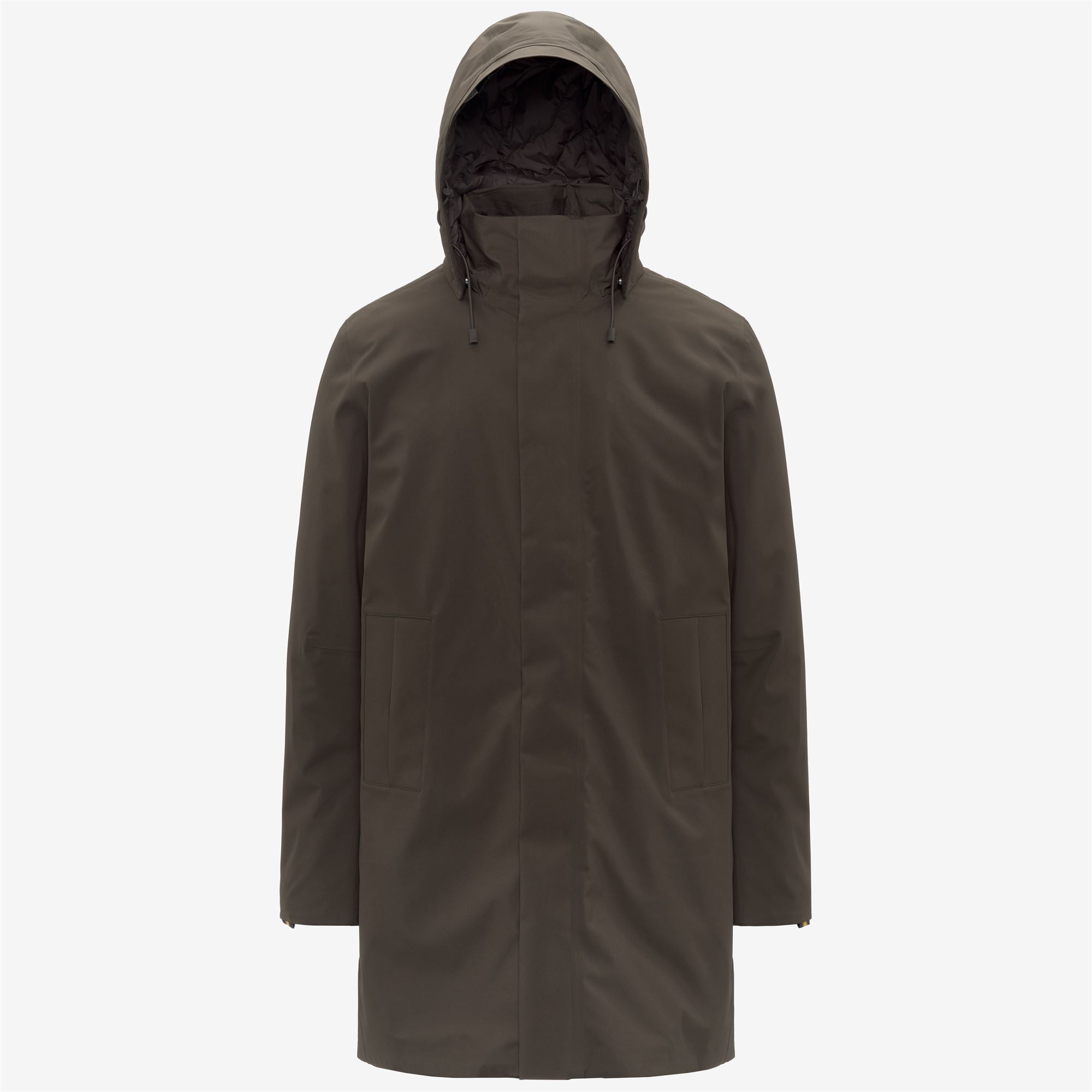 Jackets_MAN_THOMAL BONDED PADDED_3/4 Length_Black Olive Combo - Black Olive - Commercial 1