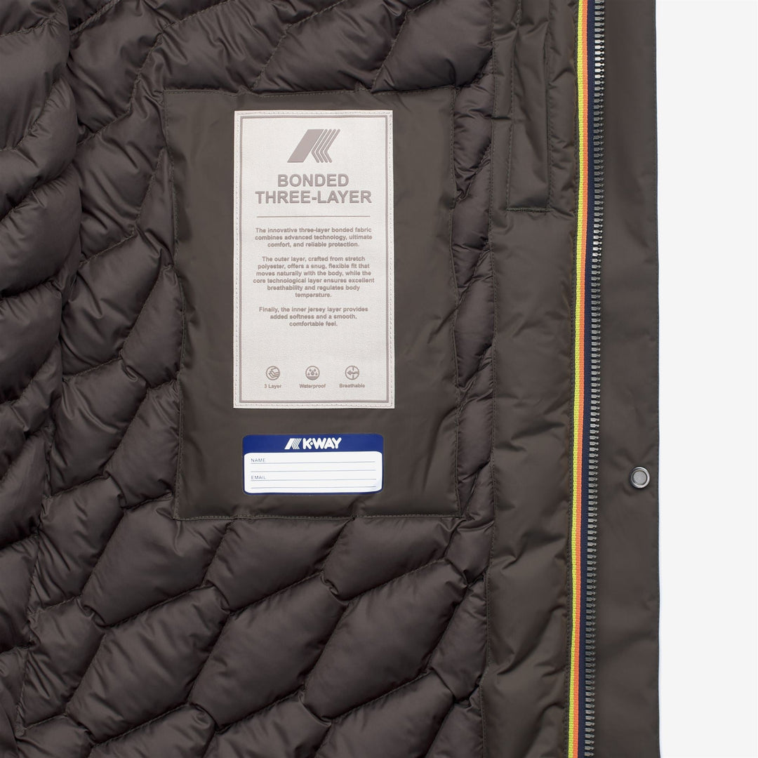 THOMAL BONDED PADDED - Jackets - 3/4 LENGTH - MAN - Black Olive Combo