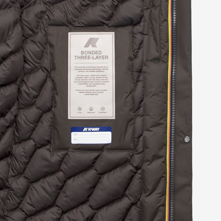 THOMAL BONDED PADDED - Jackets - 3/4 LENGTH - MAN - Black Olive Combo