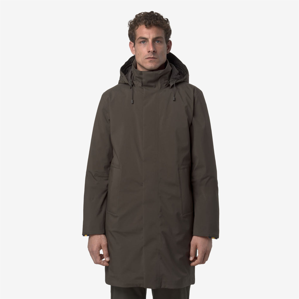 Jackets_MAN_THOMAL BONDED PADDED_3/4 Length_Black Olive Combo - Black Olive - Commercial 4