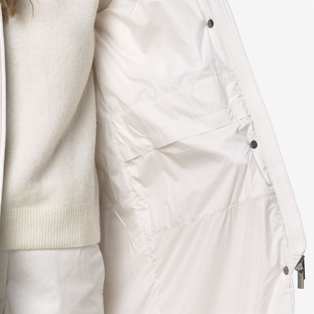 RUENNE THERMO MICROFIBER - Jackets - Long - WOMAN - White Gardenia Combo
