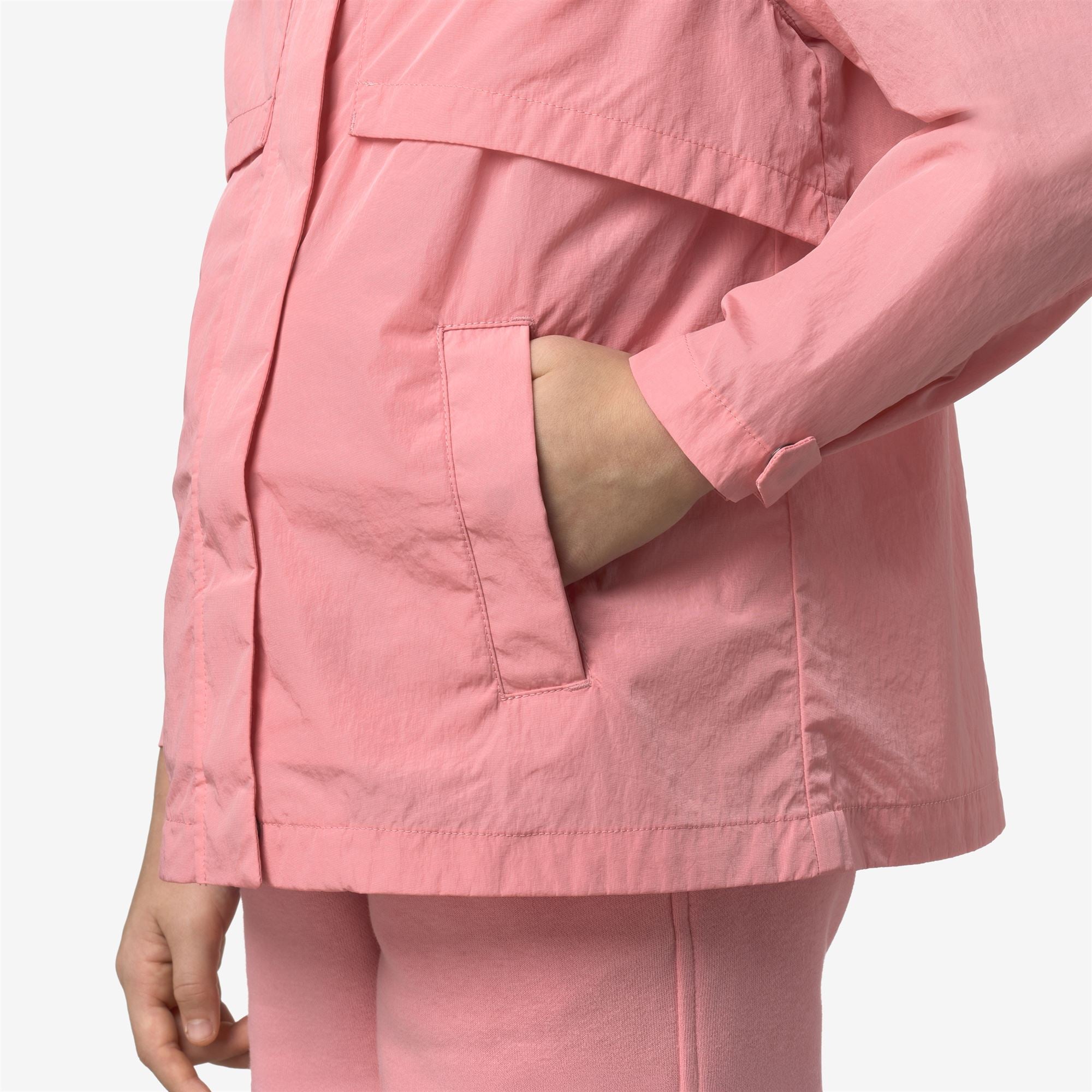 Jackets_Girl_P. SOPHILE SATIN GLASS_Short_Pink Geranium - Commercial 7