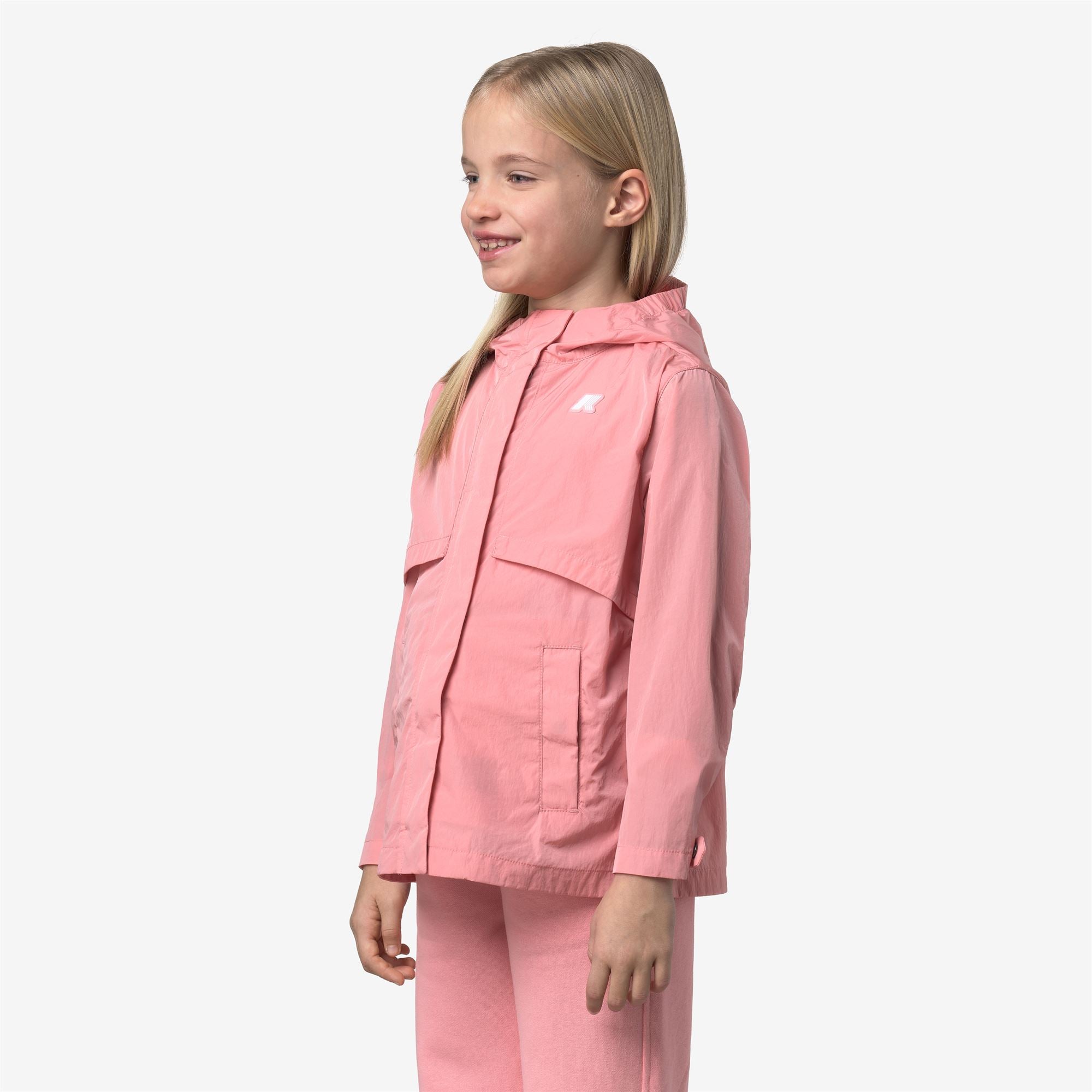 Jackets_Girl_P. SOPHILE SATIN GLASS_Short_Pink Geranium - Commercial 5