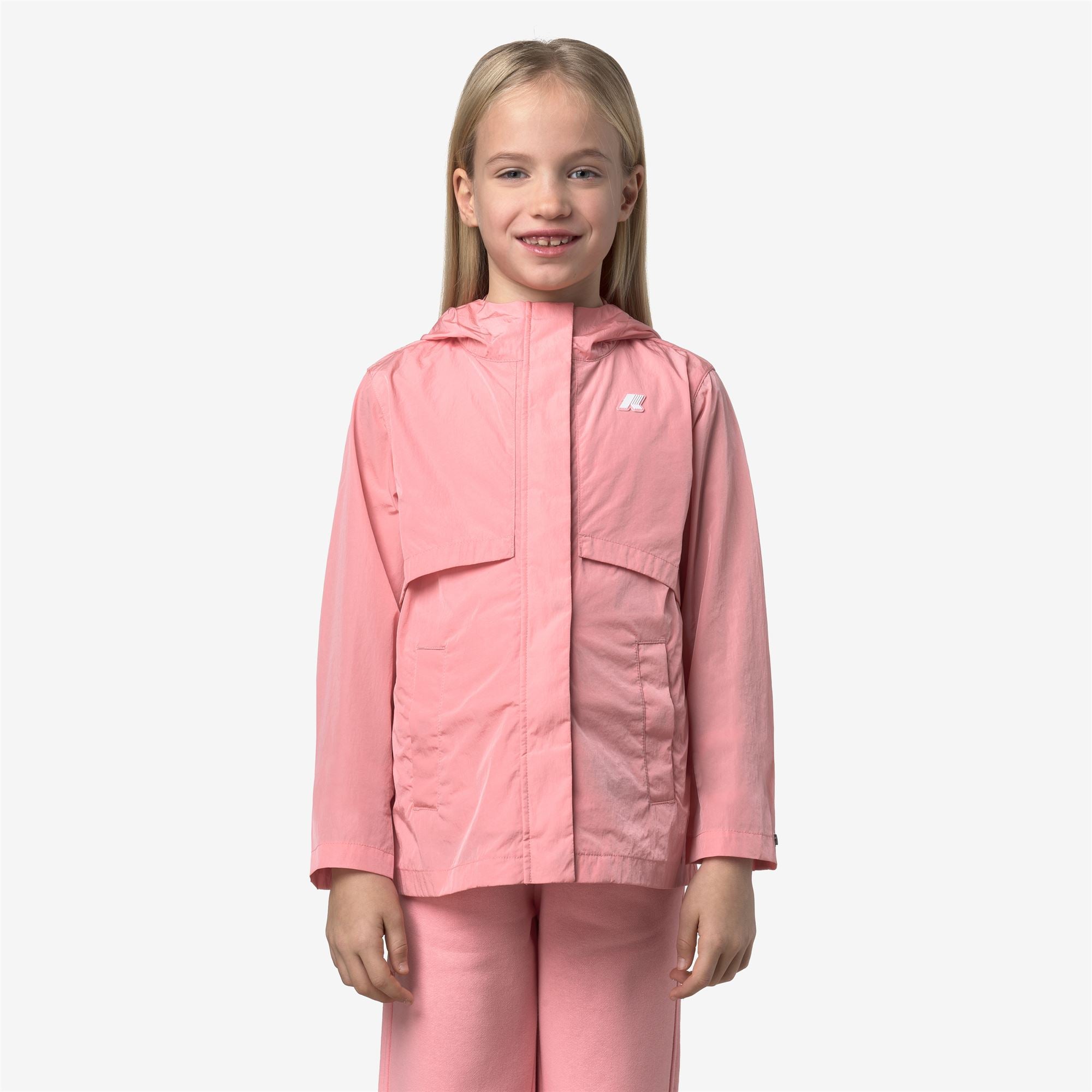 Jackets_Girl_P. SOPHILE SATIN GLASS_Short_Pink Geranium - Commercial 4