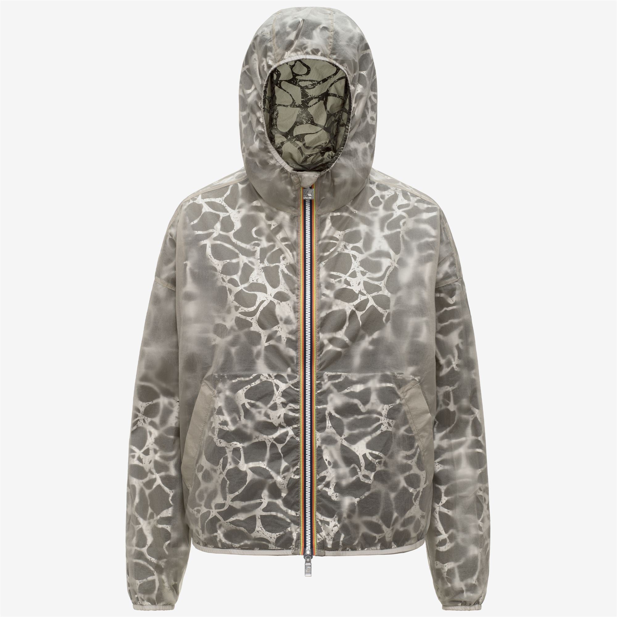 Jackets_Woman_LAURETTE SUPER LIGHT LAMI DOUBLE_Short_Green Lichen - BEIGE LT - Commercial 2