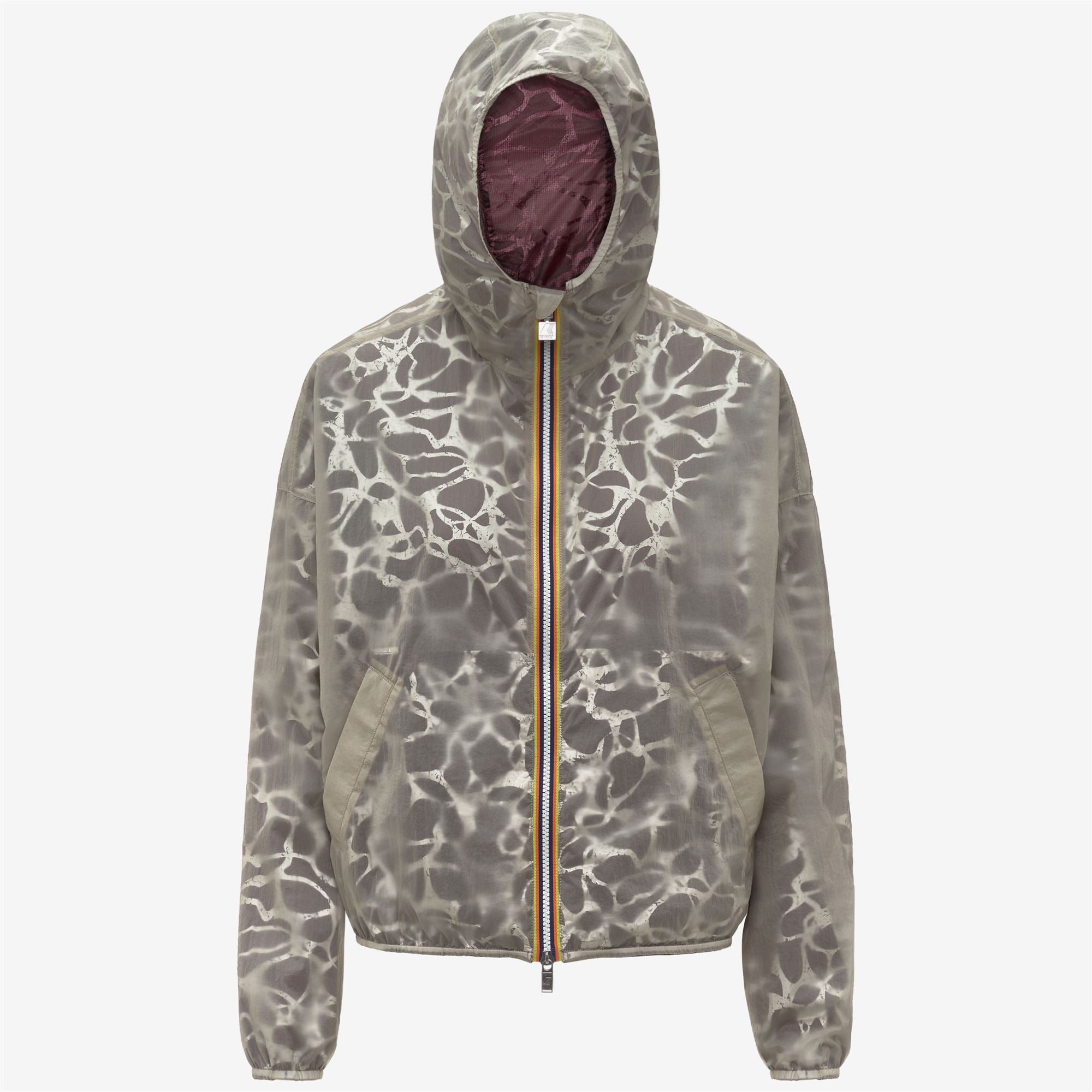 Jackets_Woman_LAURETTE SUPER LIGHT LAMI DOUBLE_Short_Violet-Beige Laminated - Commercial 2