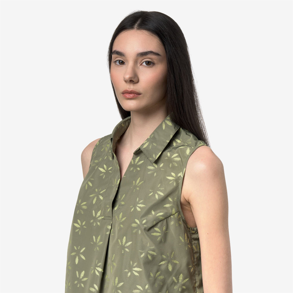 Shirts_Woman_ANTY EMBY JACQUARD_Top_GREEN - LIME JACQUARD - Green Lichen - Green Dk Lime - Commercial 7