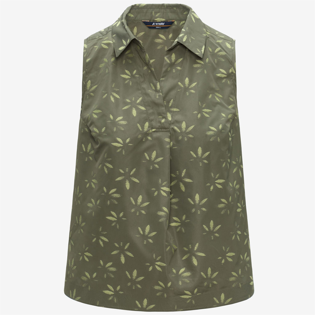 Shirts_Woman_ANTY EMBY JACQUARD_Top_GREEN - LIME JACQUARD - Green Lichen - Green Dk Lime - Commercial 1
