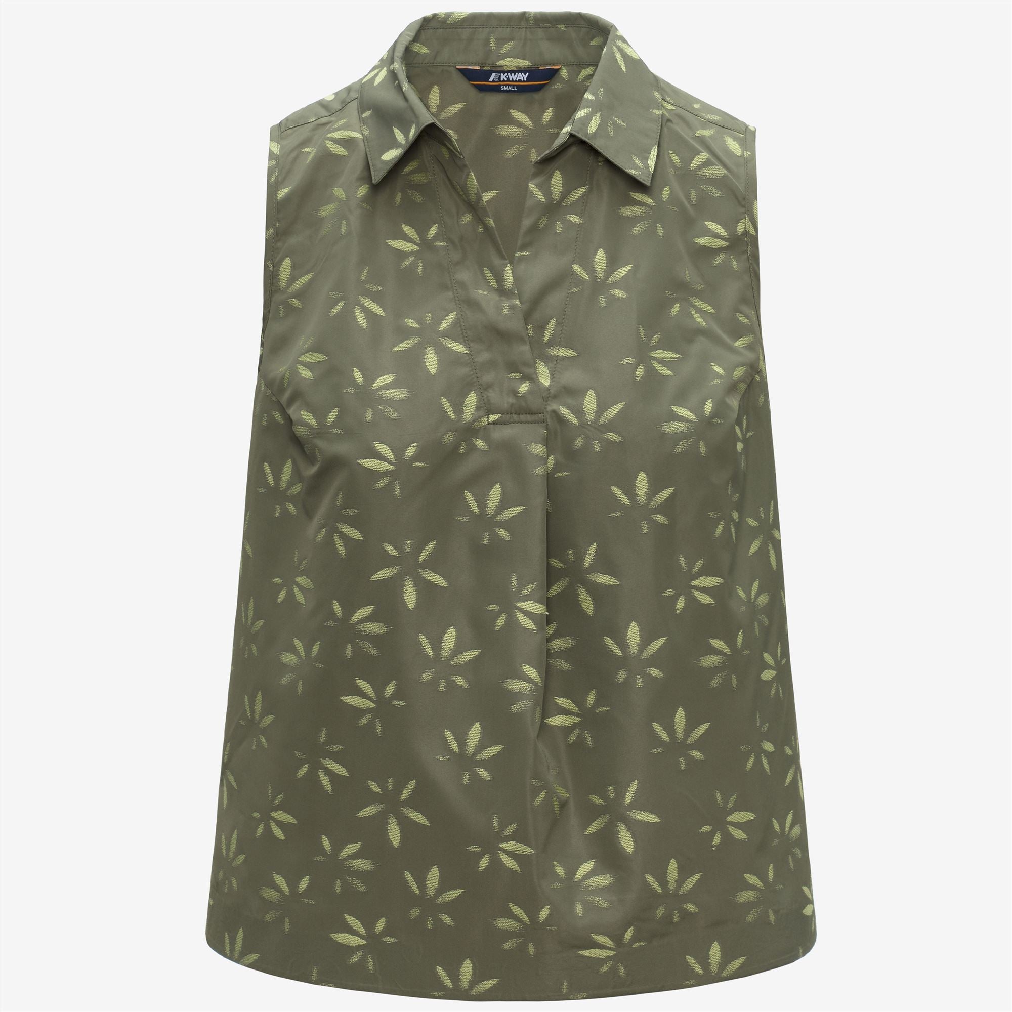 Shirts_Woman_ANTY EMBY JACQUARD_Top_GREEN - LIME JACQUARD - Green Lichen - Green Dk Lime - Commercial 1