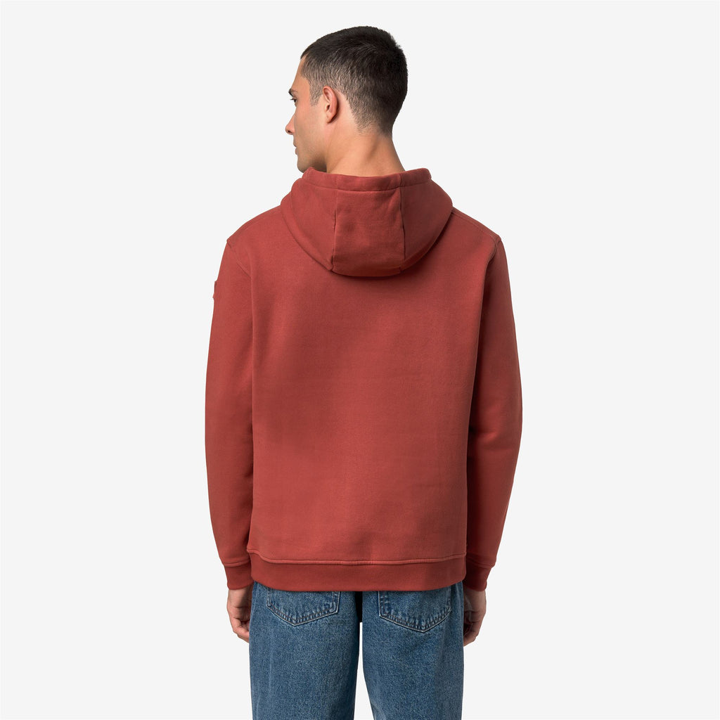 Fleece_Man_LORLEO COTTON CASHMERE_Hoodie_Red Dk Chili - Commercial 6