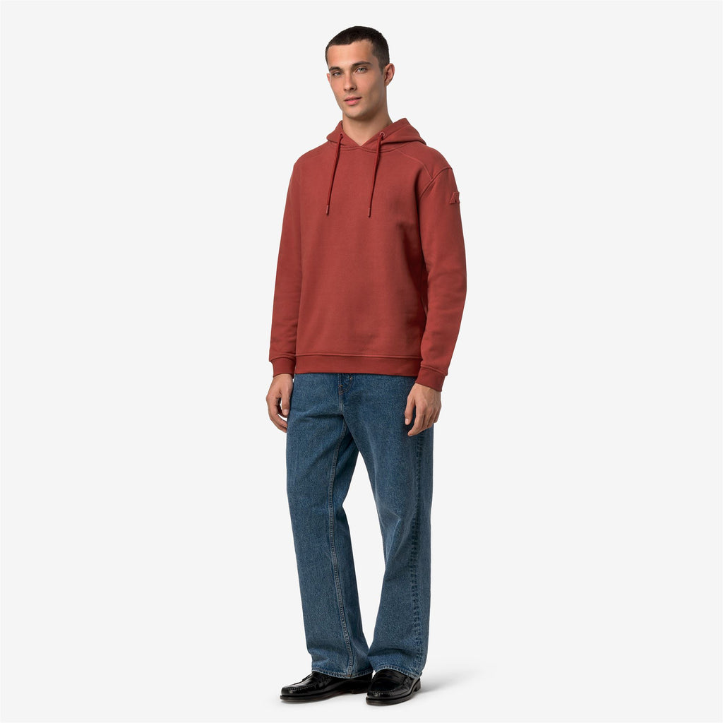 Fleece_Man_LORLEO COTTON CASHMERE_Hoodie_Red Dk Chili - Commercial 7