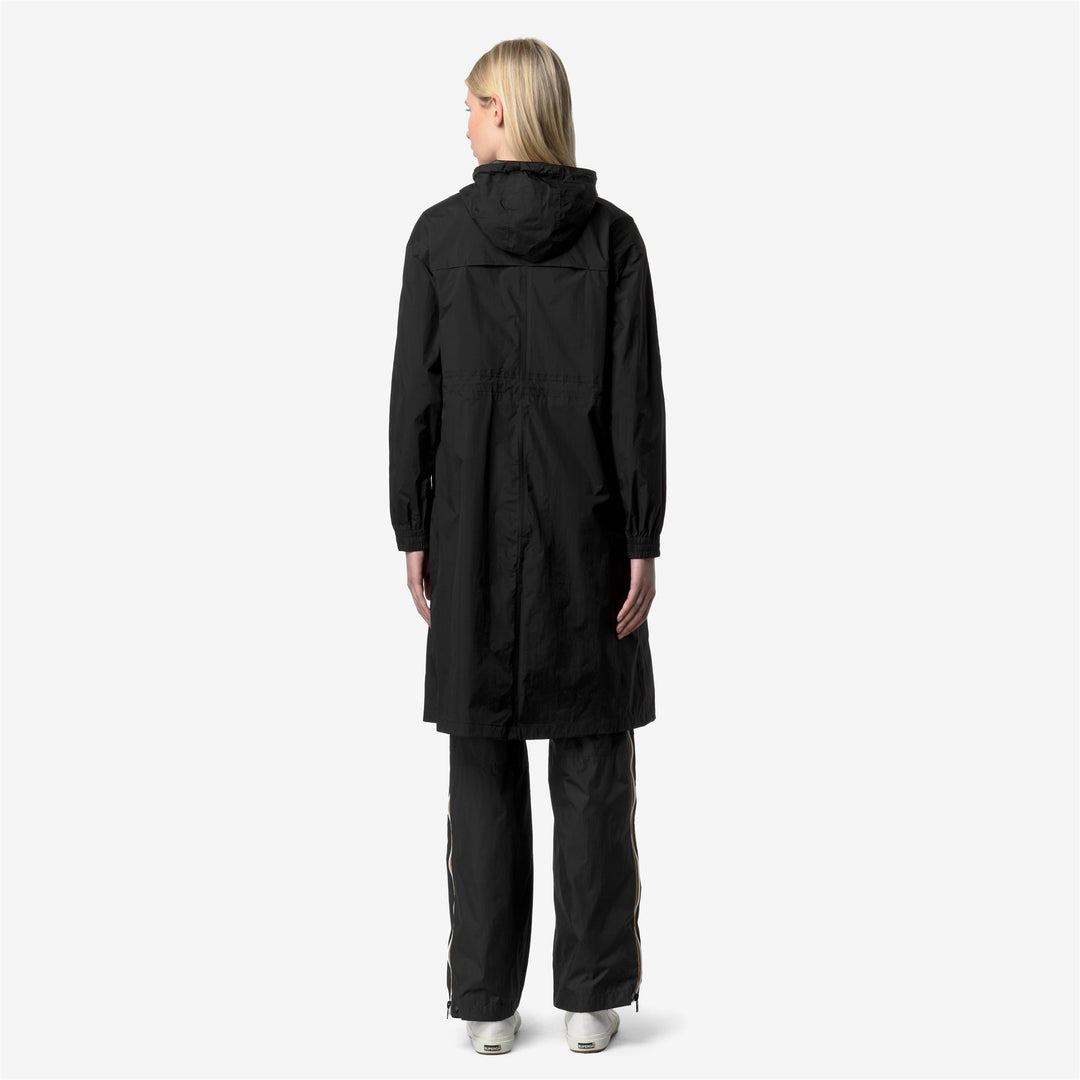 Jackets_WOMAN_LE VRAI 4.0 DELIA_3/4 Length_Black Pure - Black Pure - DressedFrontDouble