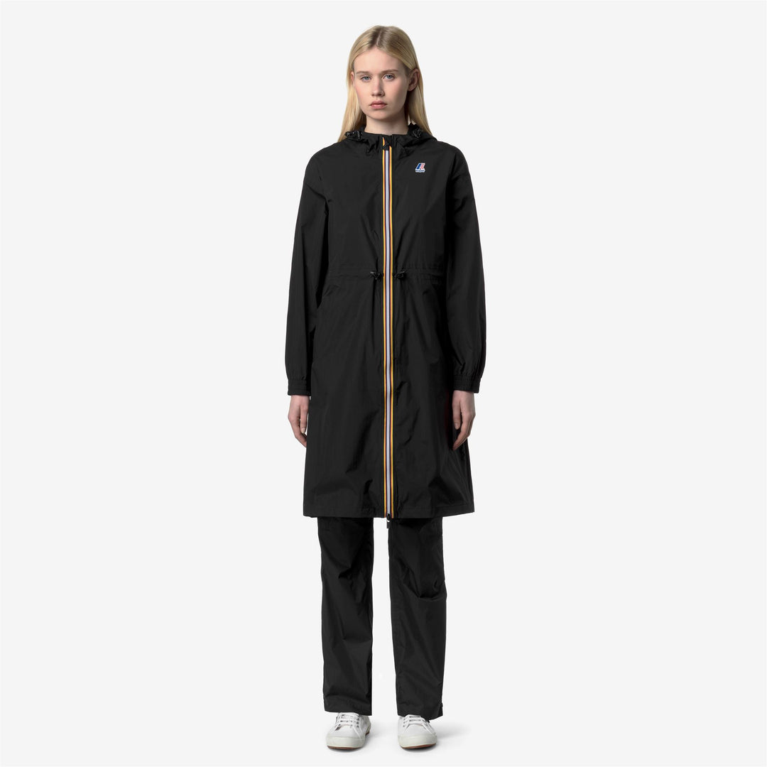 Jackets_WOMAN_LE VRAI 4.0 DELIA_3/4 Length_Black Pure - Black Pure - DressedBack