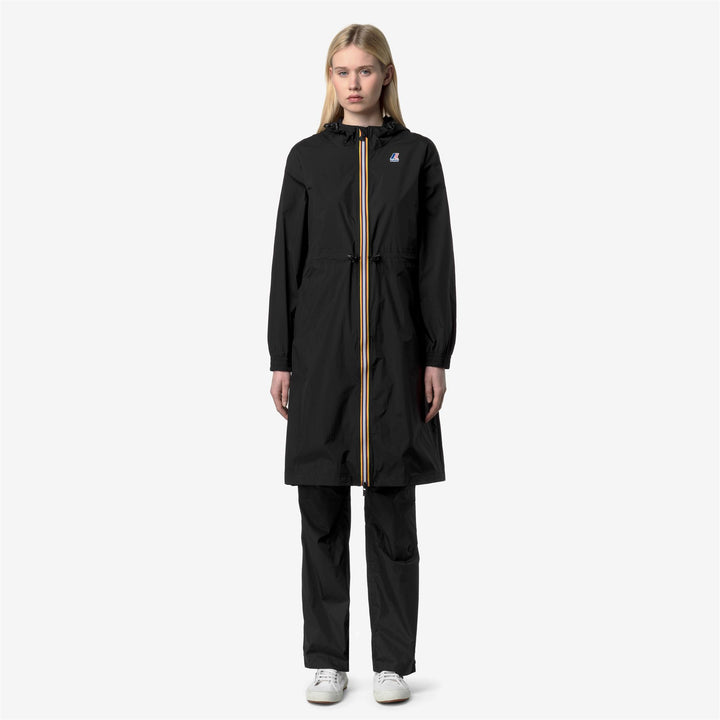 Jackets_WOMAN_LE VRAI 4.0 DELIA_3/4 Length_Black Pure - Black Pure - DressedBack