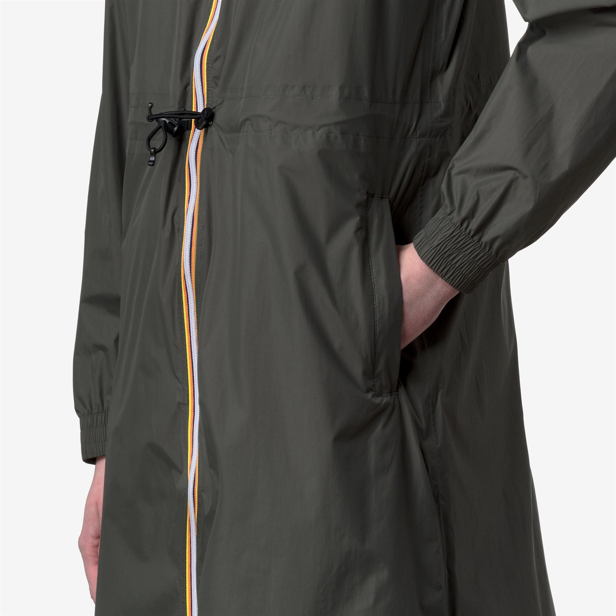 Jackets_WOMAN_LE VRAI 4.0 DELIA_3/4 Length_GREEN BLACKISH - Commercial 7
