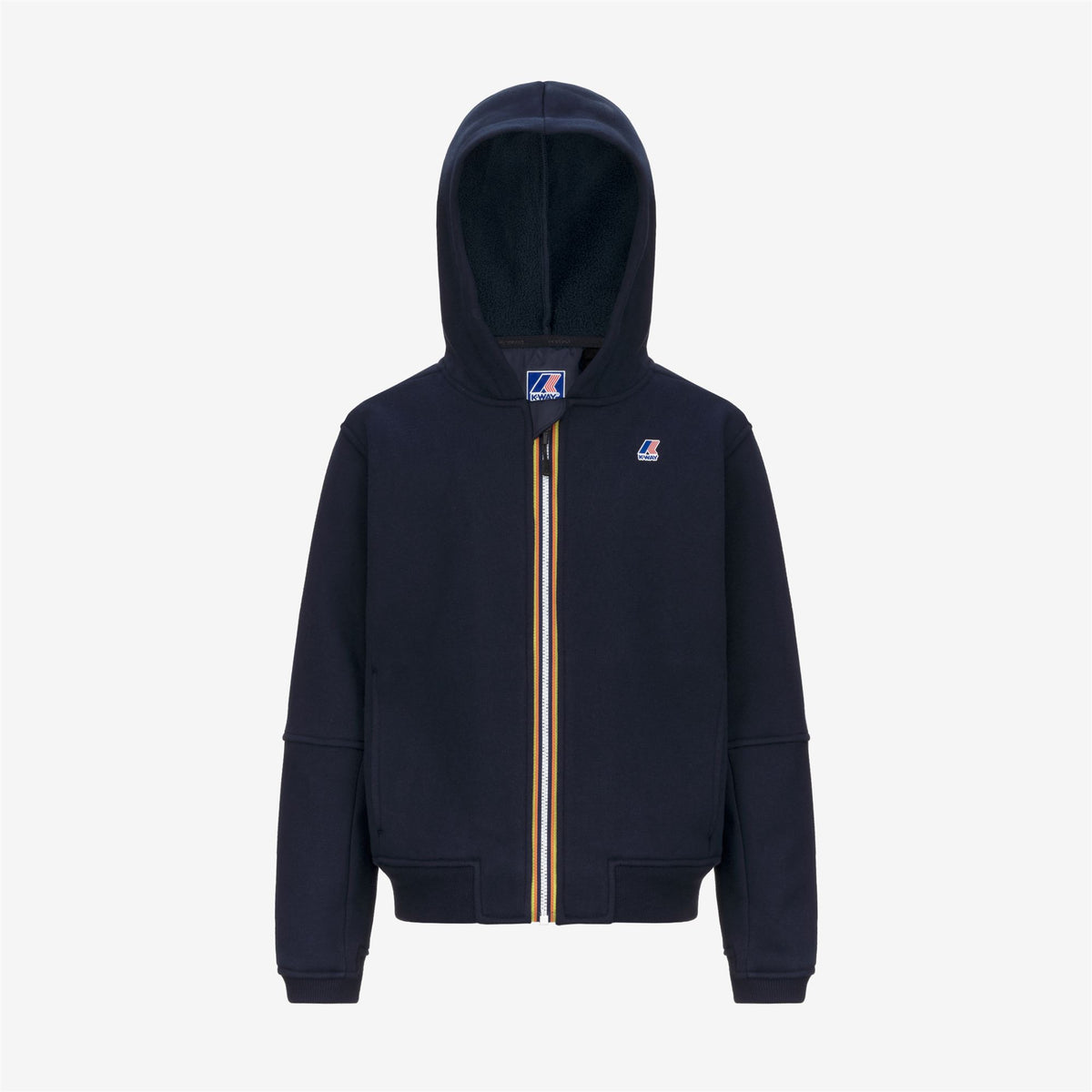 Fleece_KID UNISEX_P. PROS BRUSHED PC_Hoodie Full Zip_Blue Depth - Commercial 1