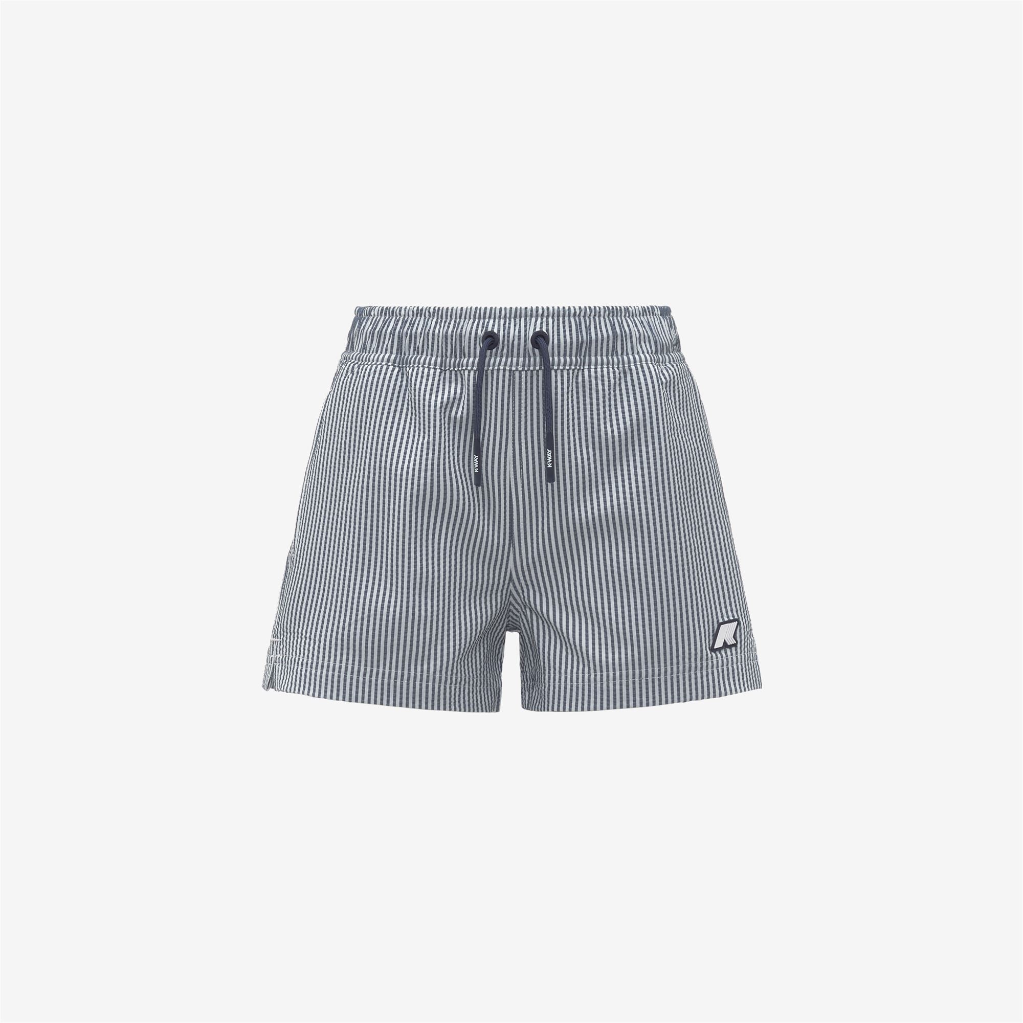 Bathing Suits_Boy_P. HAZEL STRIPES BEACH_Swimming Trunks_White - Blue Depth - Commercial 1