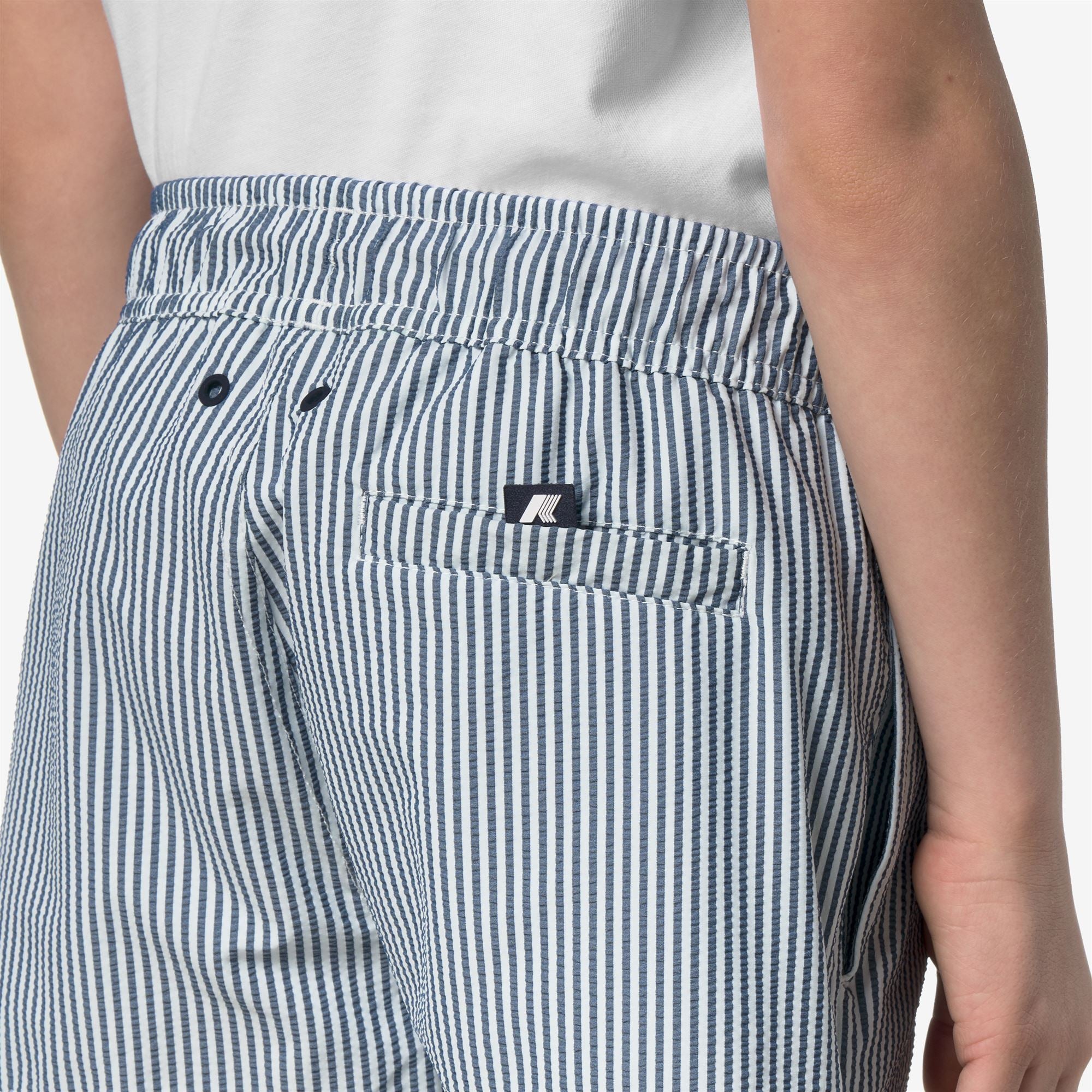 Bathing Suits_Boy_P. HAZEL STRIPES BEACH_Swimming Trunks_White - Blue Depth - Commercial 7