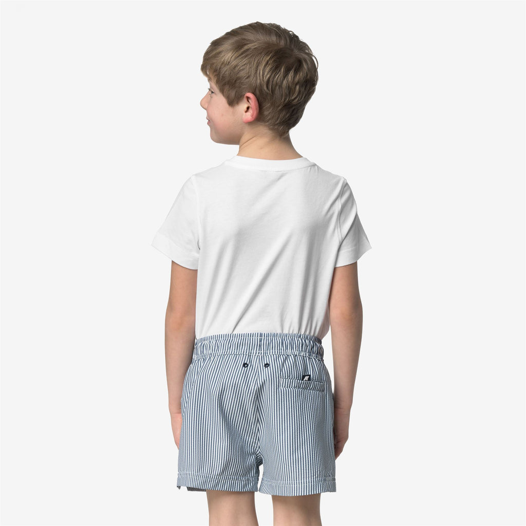 Bathing Suits_Boy_P. HAZEL STRIPES BEACH_Swimming Trunks_White - Blue Depth - Commercial 6