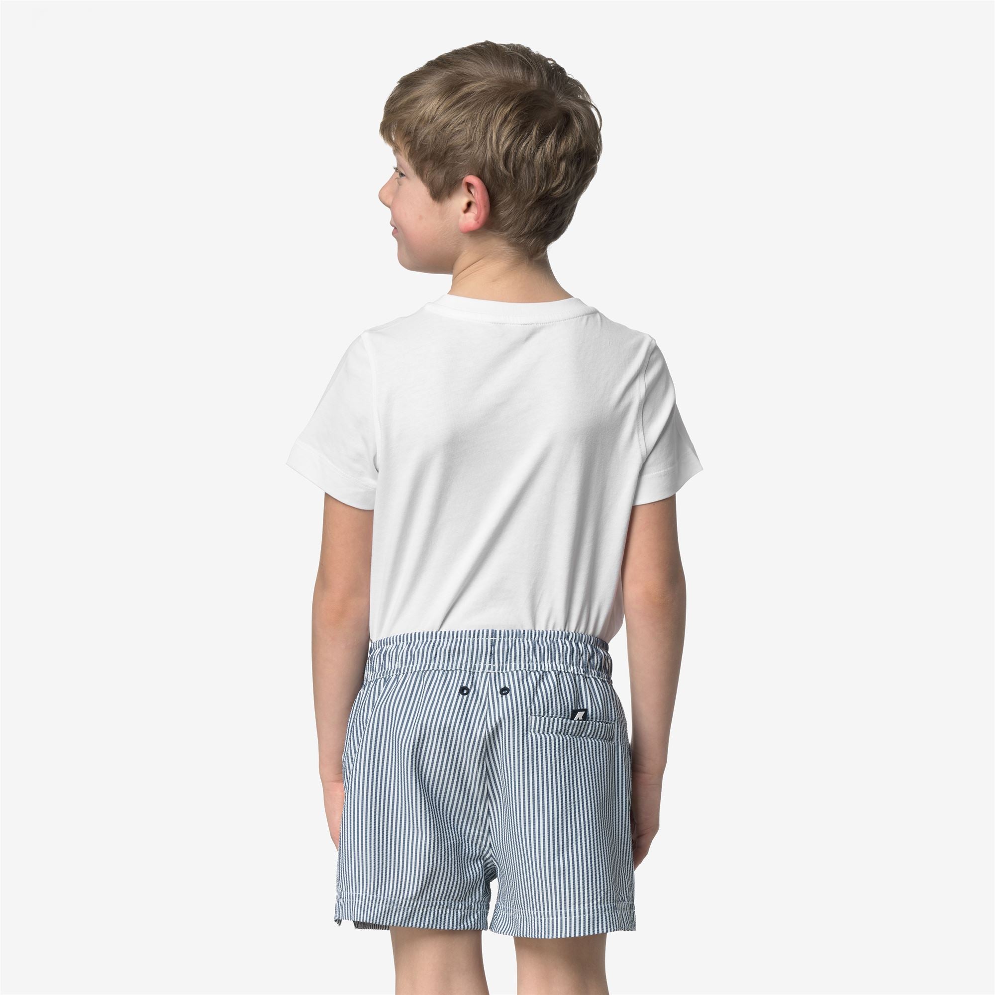 Bathing Suits_Boy_P. HAZEL STRIPES BEACH_Swimming Trunks_White - Blue Depth - Commercial 6