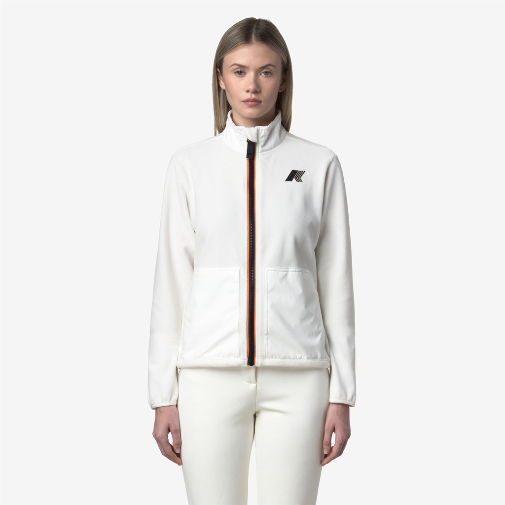 Fleece_WOMAN_BRESSE POLAR_Jacket_White Gardenia - Commercial 4