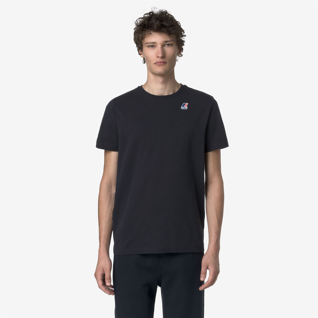 T-Shirts & Top_UNISEX_LEONIDE_T-Shirt_Blue Depth - DressedBack