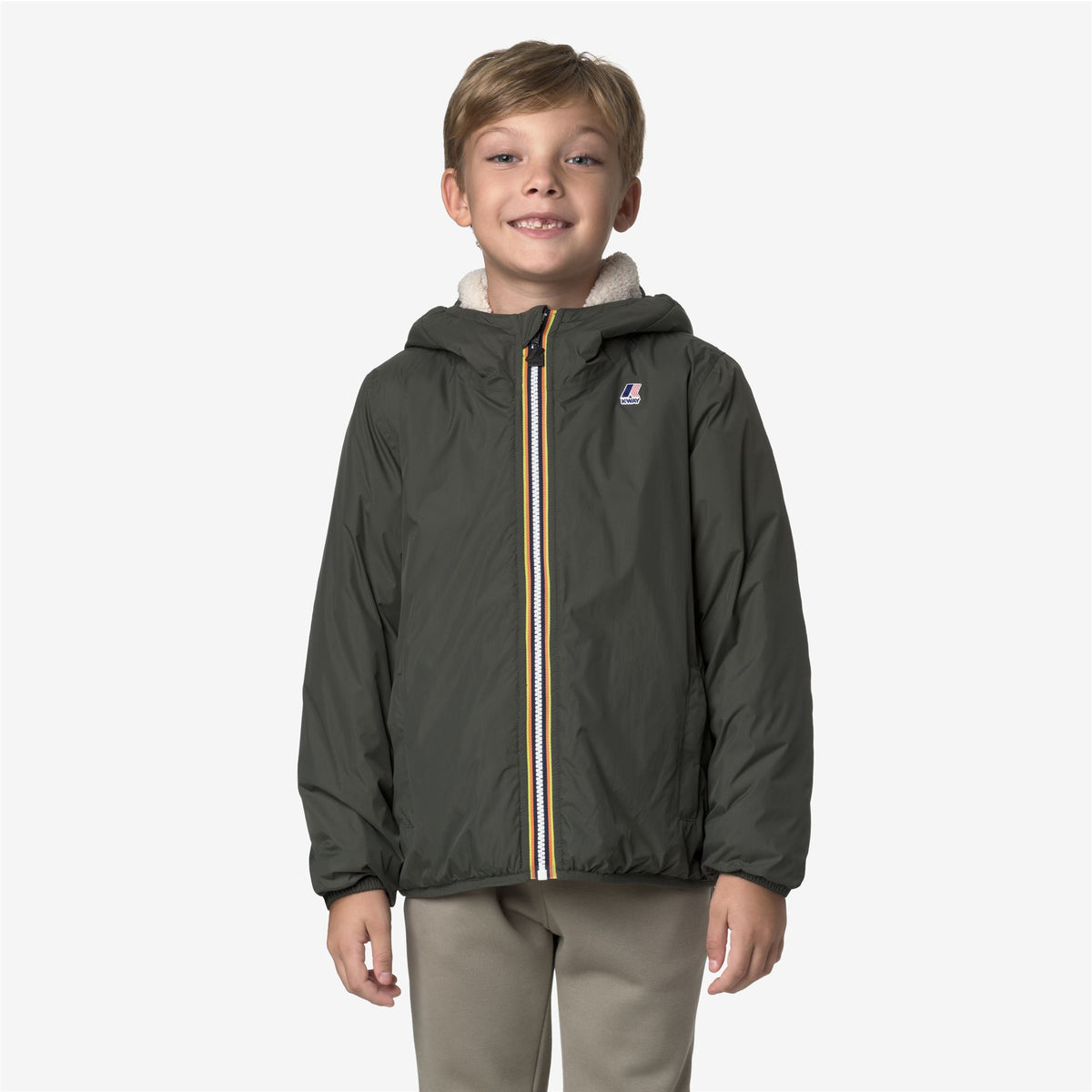 Jackets_KID UNISEX_P. LE VRAI 4.0 CLAUDE ORSETTO_Mid_GREEN BLACKISH - Commercial 1