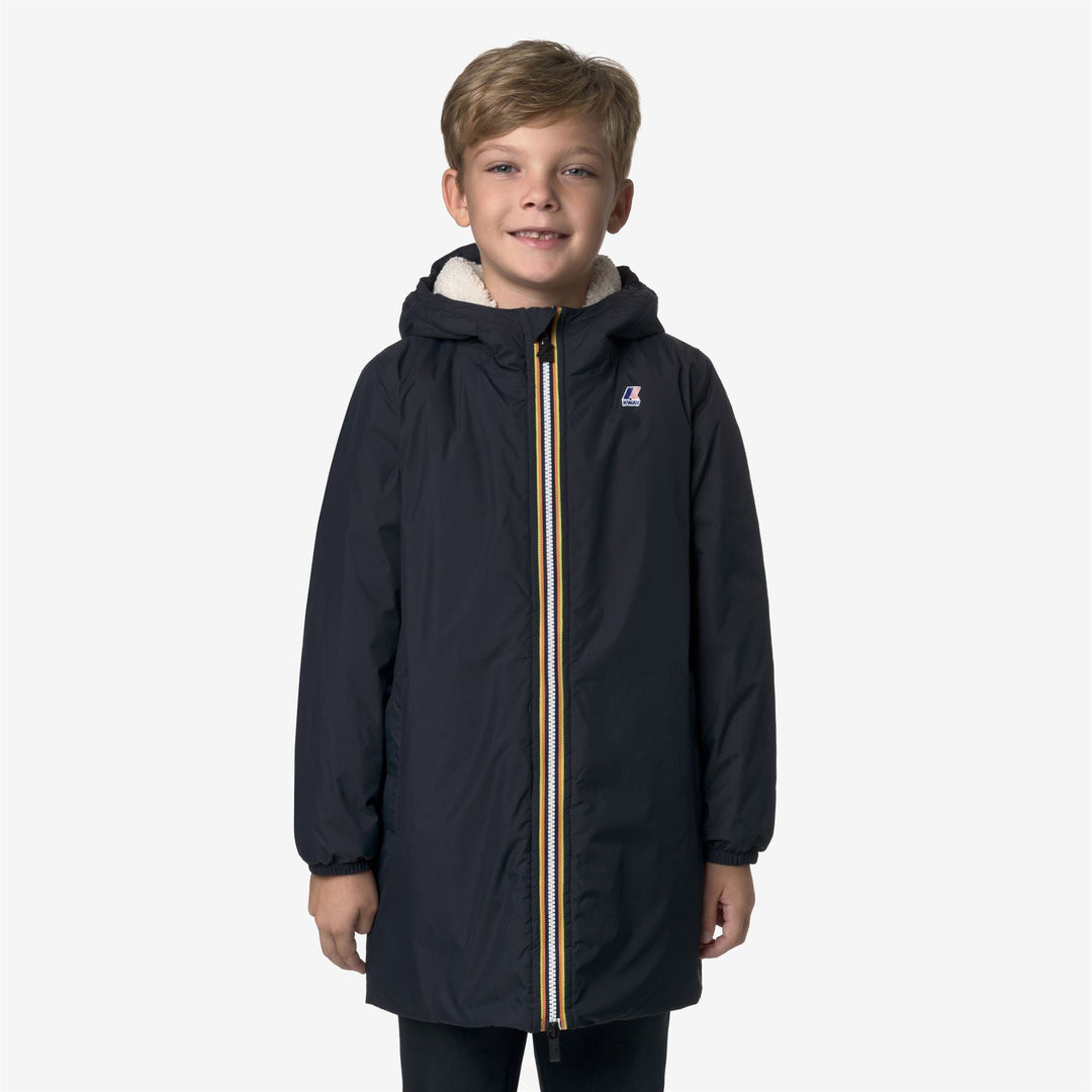 P. LE VRAI 4.0 EIFFEL ORSETTO - Jackets - 3/4 LENGTH - KID UNISEX - Blue Depth