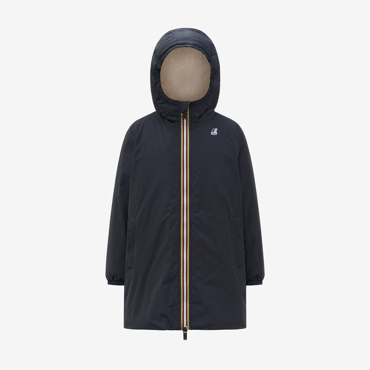 Jackets_KID UNISEX_P. LE VRAI 4.0 EIFFEL ORSETTO_3/4 Length_Blue Depth - Commercial 5