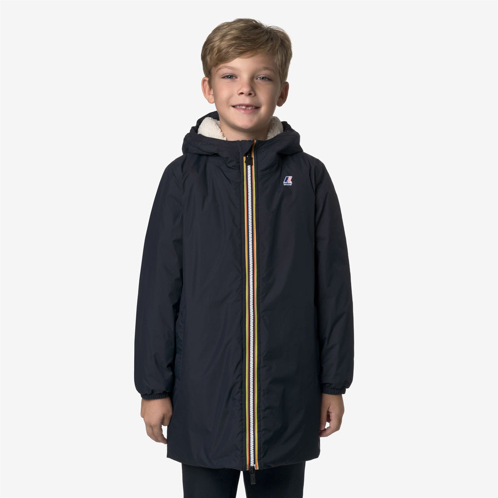Jackets_KID UNISEX_P. LE VRAI 4.0 EIFFEL ORSETTO_3/4 Length_Blue Depth - Commercial 4