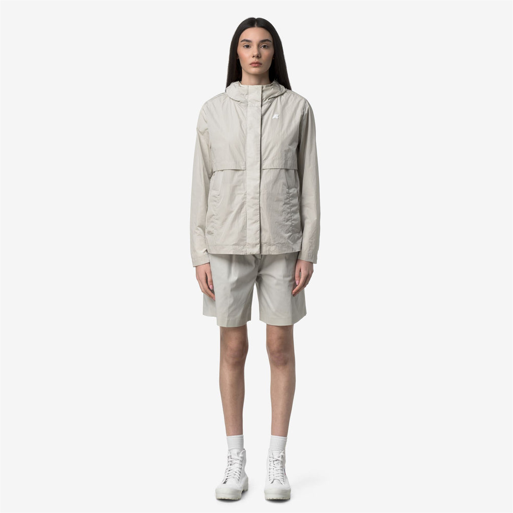 Jackets_Woman_SOPHILE SATIN GLASS_Short_BEIGE LT - Commercial 4