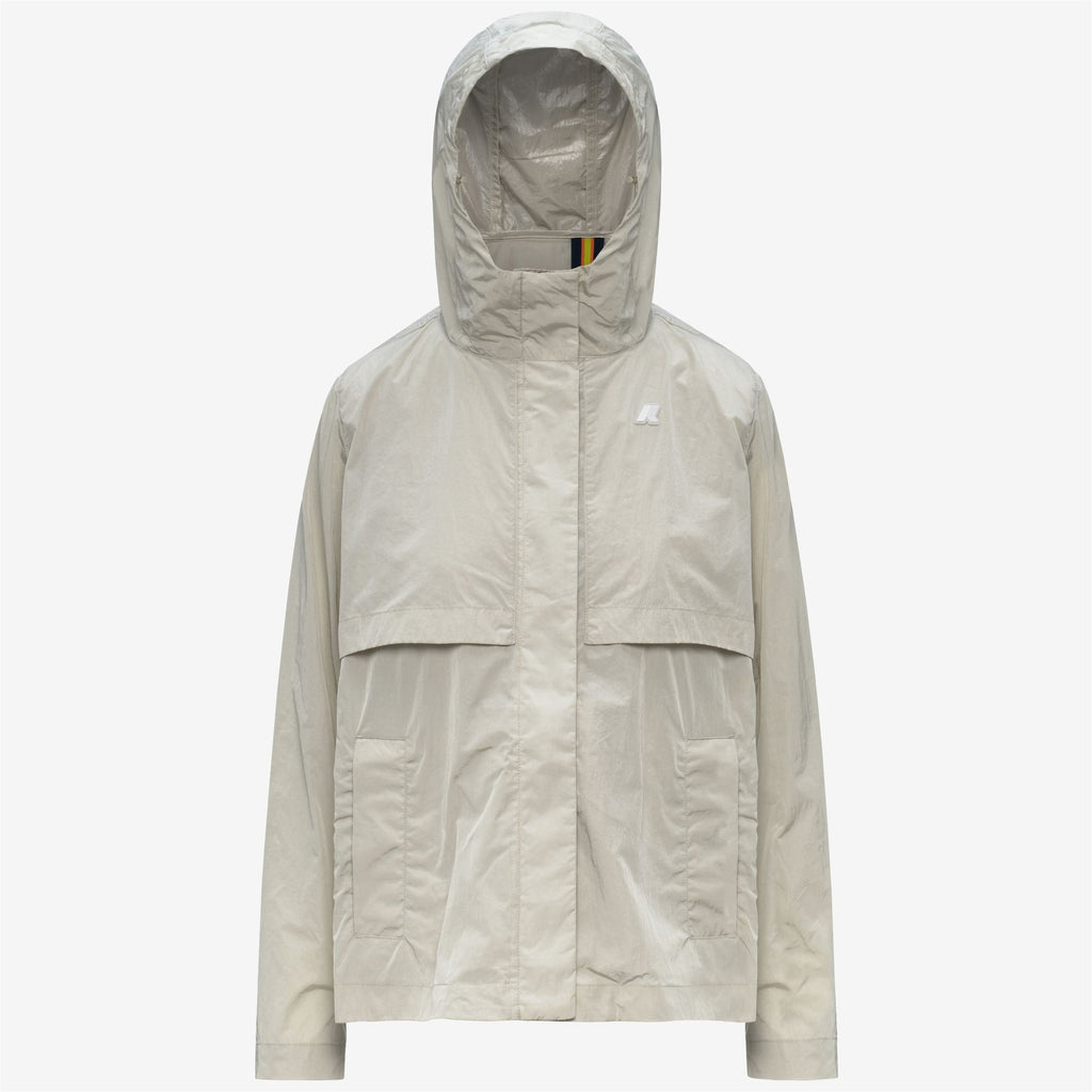 Jackets_Woman_SOPHILE SATIN GLASS_Short_BEIGE LT - Commercial 1