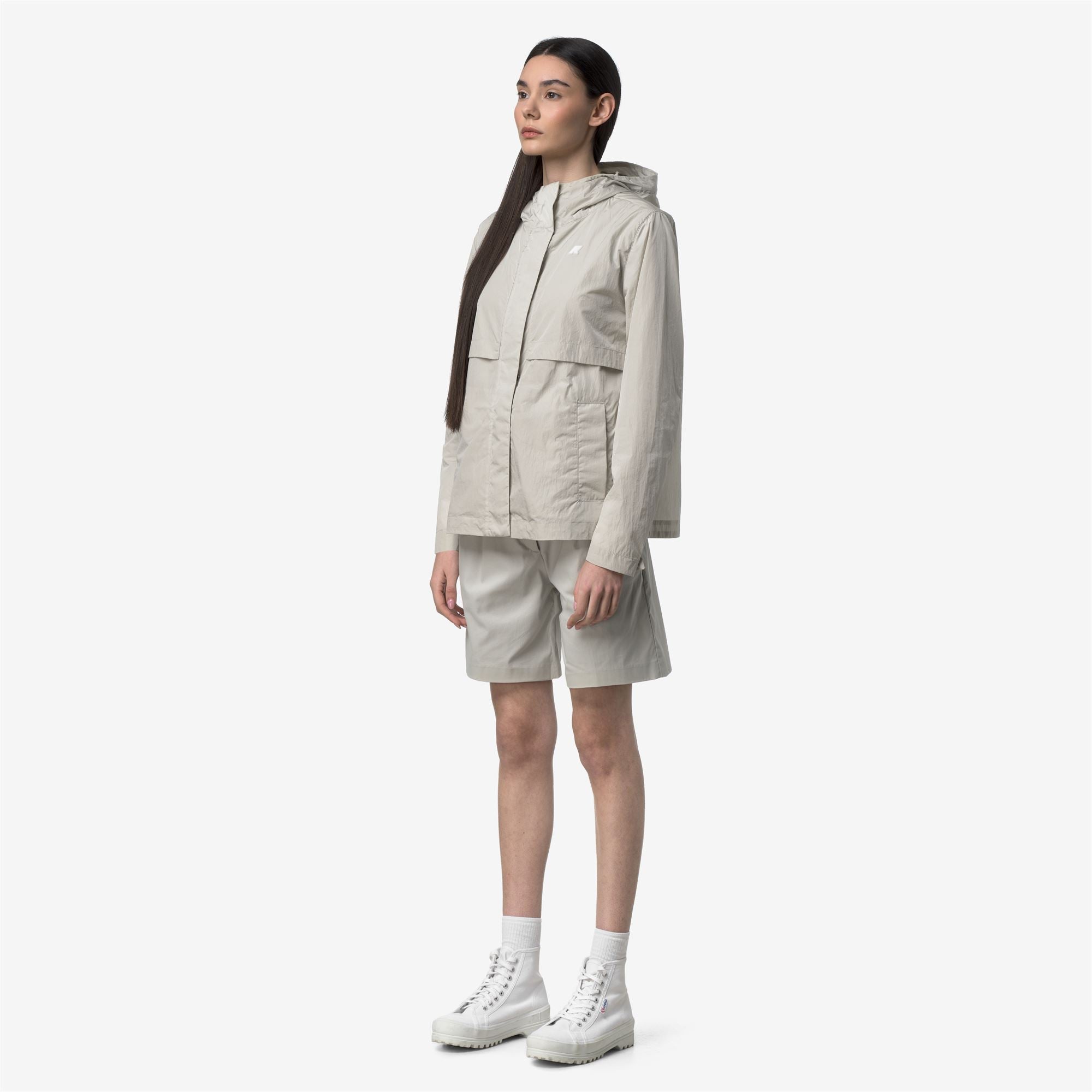 Jackets_Woman_SOPHILE SATIN GLASS_Short_BEIGE LT - Commercial 5