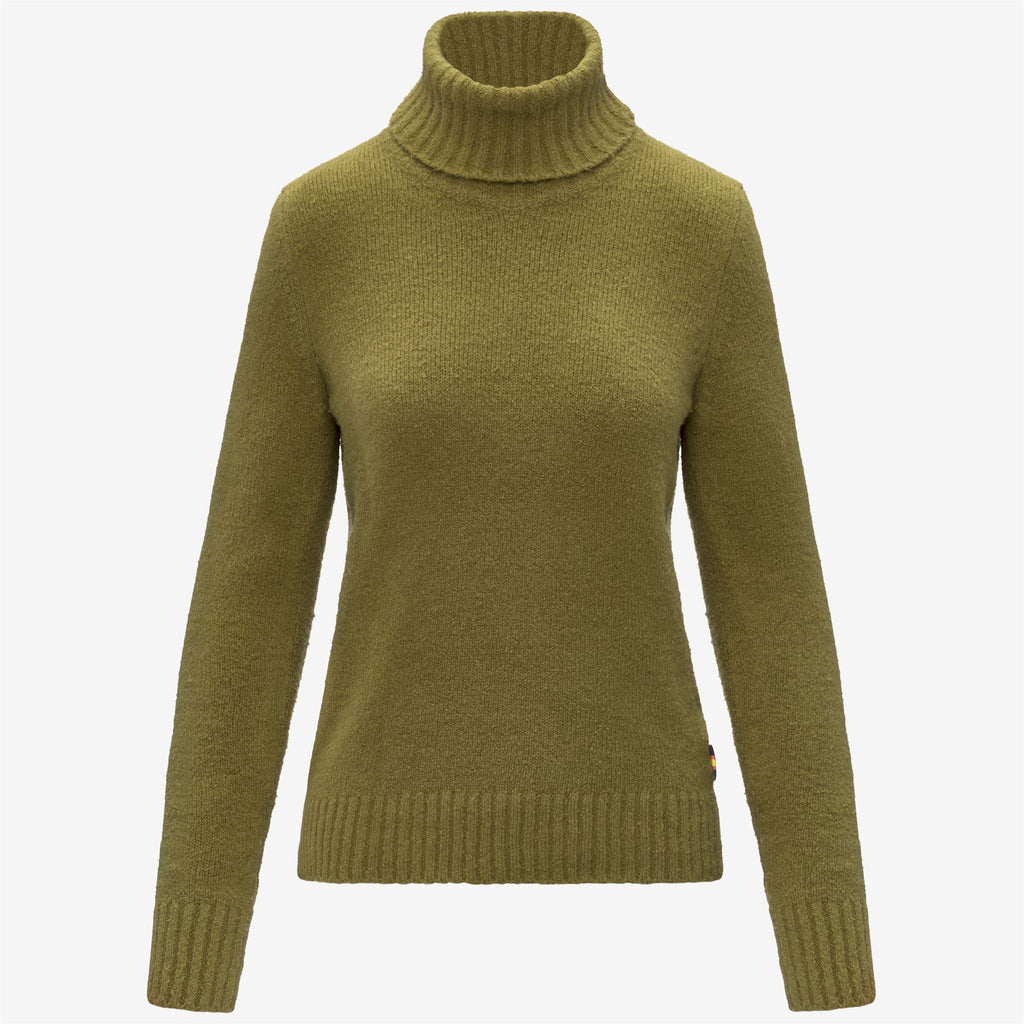 Knitwear_Woman_PEGGY SPONGE YARN_Pull Over_Green Peat - Commercial 1