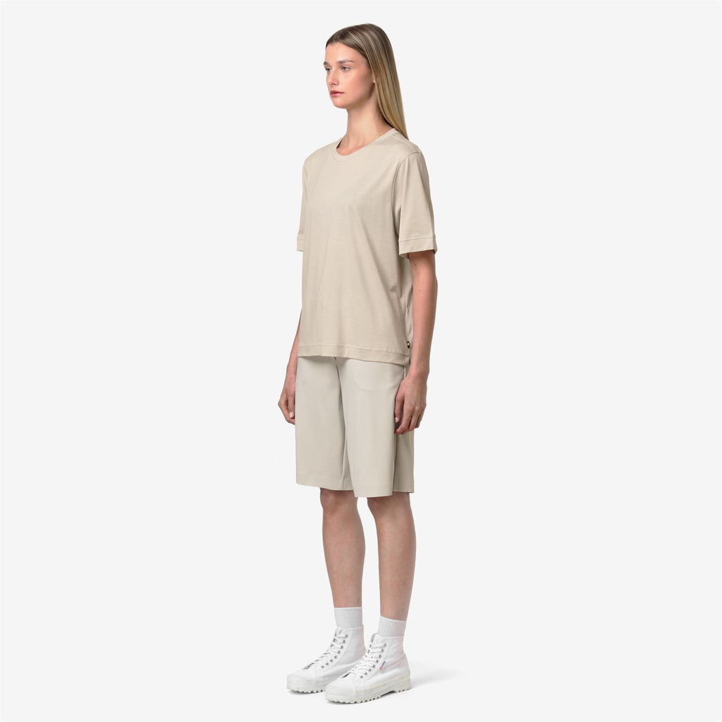 T-Shirts & Top_Woman_GABILLOU COTTON SILK_T-Shirt_BEIGE LT - Commercial 5