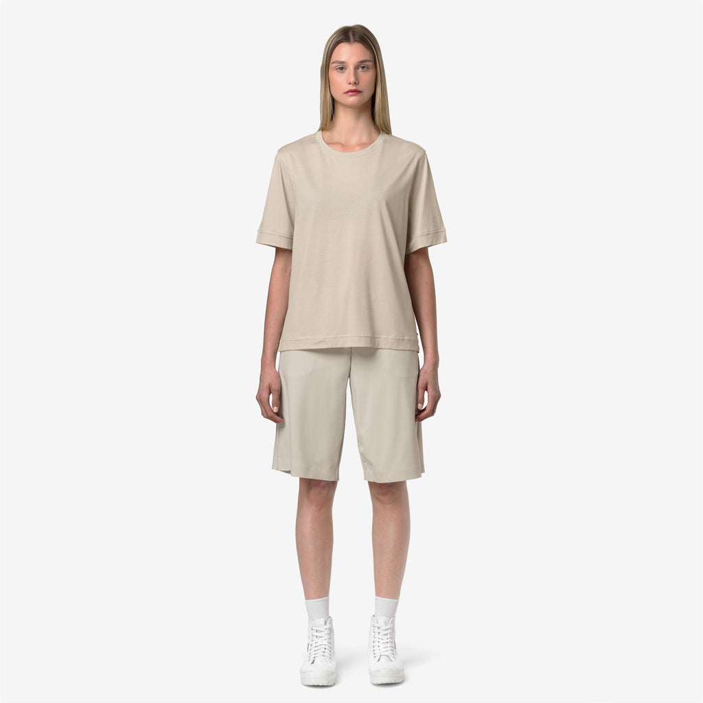 T-Shirts & Top_Woman_GABILLOU COTTON SILK_T-Shirt_BEIGE LT - Commercial 4