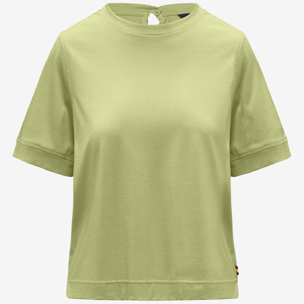 T-Shirts & Top_Woman_GABILLOU COTTON SILK_T-Shirt_Green Dk Lime - Commercial 1