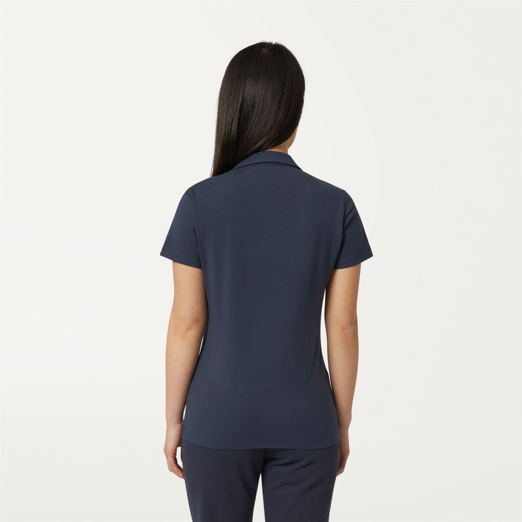 Polo Shirts_WOMAN_CHARLETTE_Polo_Blue Depth - Commercial 6