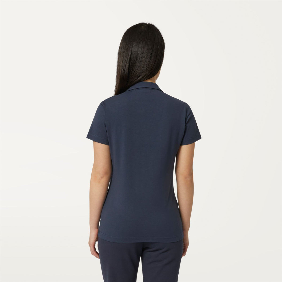 Polo Shirts_WOMAN_CHARLETTE_Polo_Blue Depth - Commercial 6