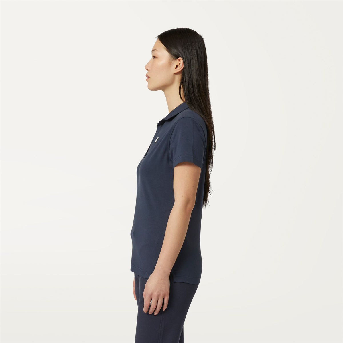 Polo Shirts_WOMAN_CHARLETTE_Polo_Blue Depth - Commercial 5