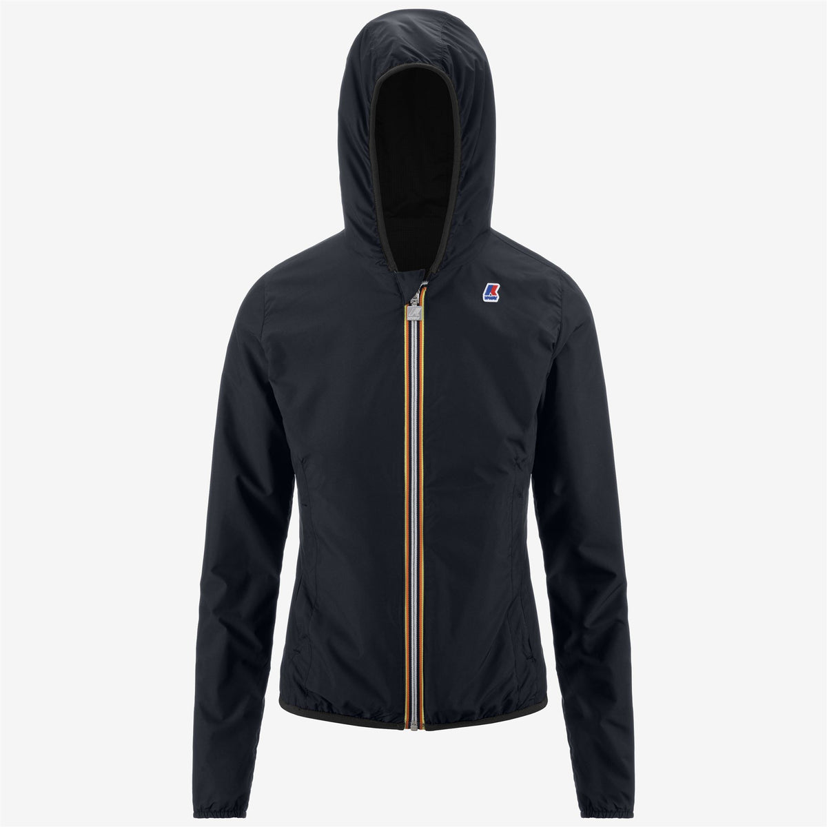 Jackets_WOMAN_LILY DOUBLE RIPSTOP_Short_Black Pure-Blue Depht - Commercial 2