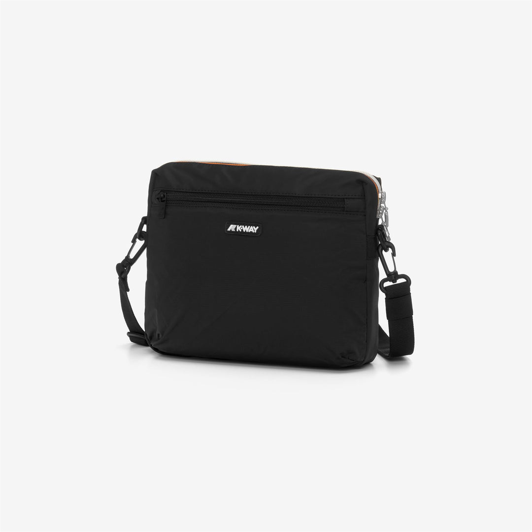 Bags_UNISEX_MOIRE_Pouch Bag_Black Pure - DressedFront