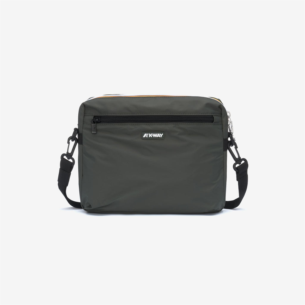 Bags_UNISEX_MOIRE_Pouch Bag_GREEN BLACKISH - Commercial 1
