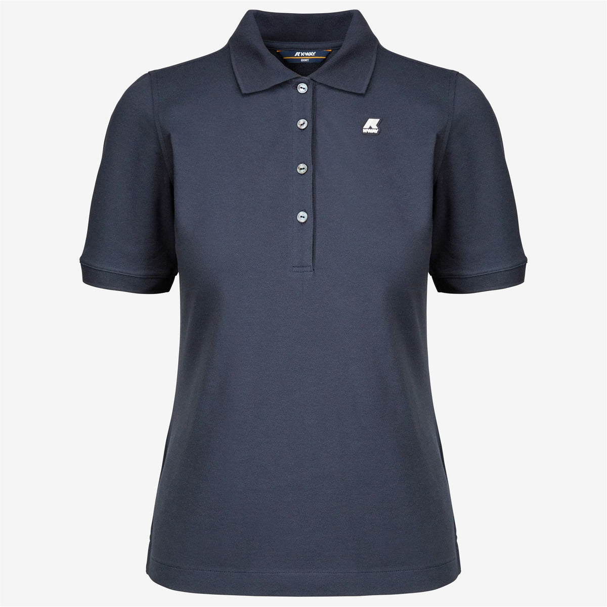 Polo Shirts_WOMAN_ALI_Polo_Blue Depth - Commercial 1